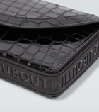Christian Louboutin Explorafunk croc-effect patent leather shoulder bag