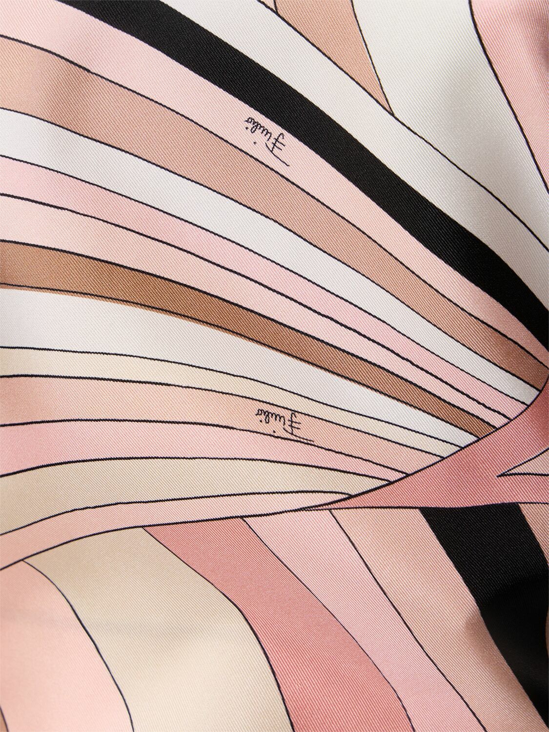 PUCCI Printed Silk Twill Halter Neck Top
