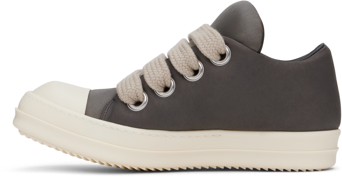 Rick Owens Gray Porterville Jumbolaced Padded Low Sneakers Rick Owens