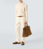 Manolo Blahnik Sycamor shearling-trimmed suede boots