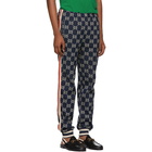 Gucci Navy GG Supreme Lounge Pants