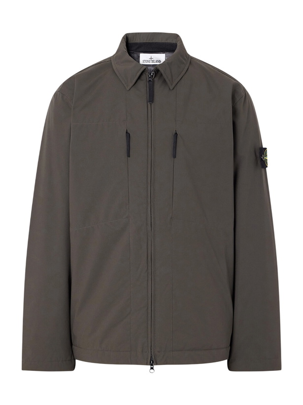 Photo: Stone Island - Recycled Shell-R_e.dye® Padded Jacket - Gray