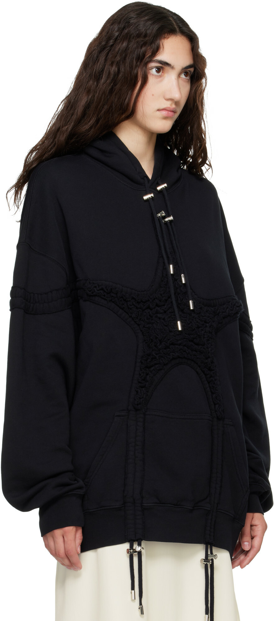 Collina Strada Black Soft Star Hoodie