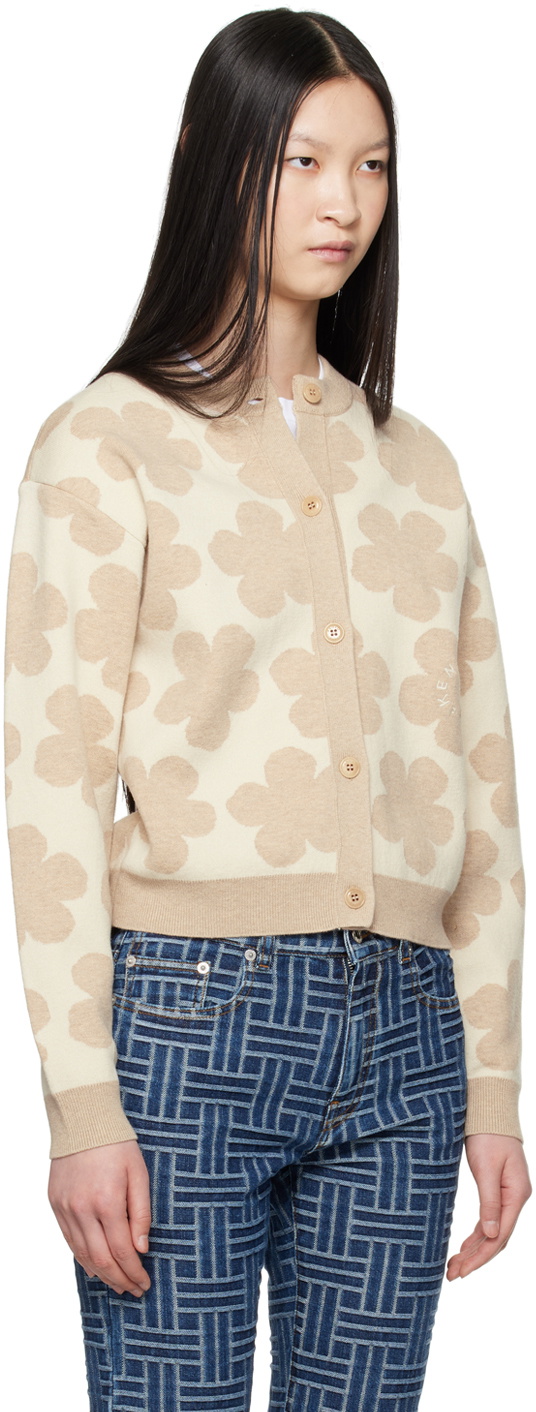 Kenzo Beige Kenzo Paris Hana Dots Cardigan