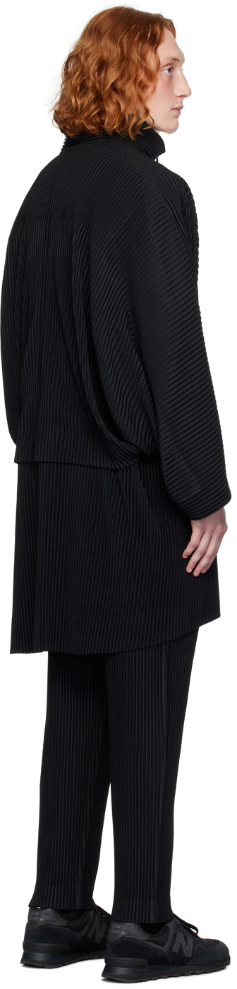HOMME PLISSÉ ISSEY MIYAKE Black Monthly Color September Coat HOMME PLISSÉ ISSEY MIYAKE Black Monthly Color September Coat