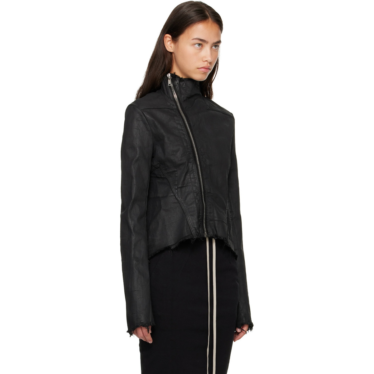 Rick Owens DRKSHDW Black Tower Naska Gary Denim Jacket