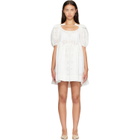 Sandy Liang White Hugo Midi Dress