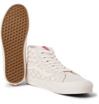 Vans - OG SK8-HI LX Checkerboard Canvas and Suede High-Top Sneakers - Men - Cream