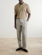 Sunspel - Slim-Fit Straight-Leg Linen Trousers - Neutrals