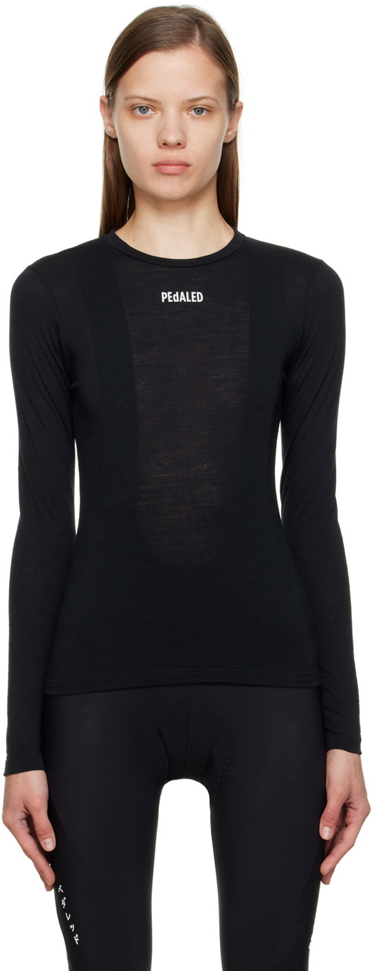 PEdALED Black Essential Base Layer Long Sleeve Top PEdALED