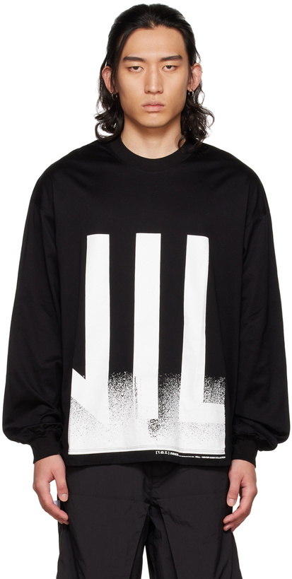 Photo: Julius Black Printed Long Sleeve T-Shirt