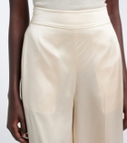 Joseph Dijon silk satin wide-leg pants
