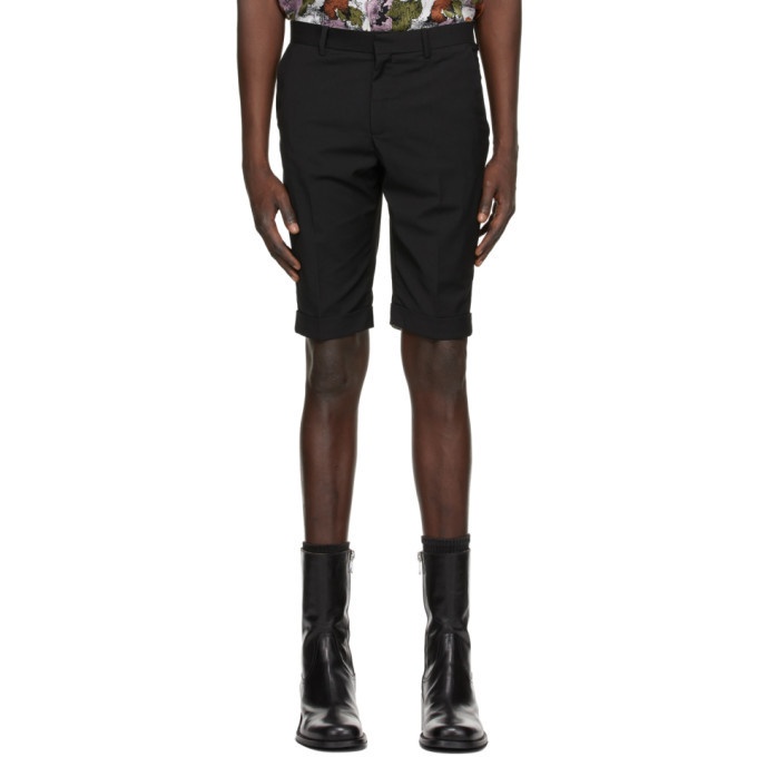 Photo: Situationist Black Wool Classic Shorts