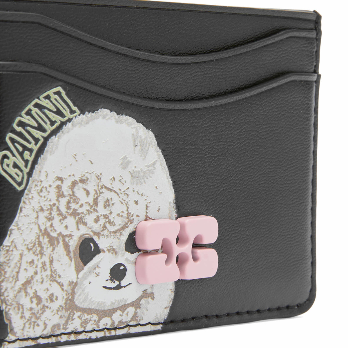 GANNI Women's Bou Card Holder in Black 