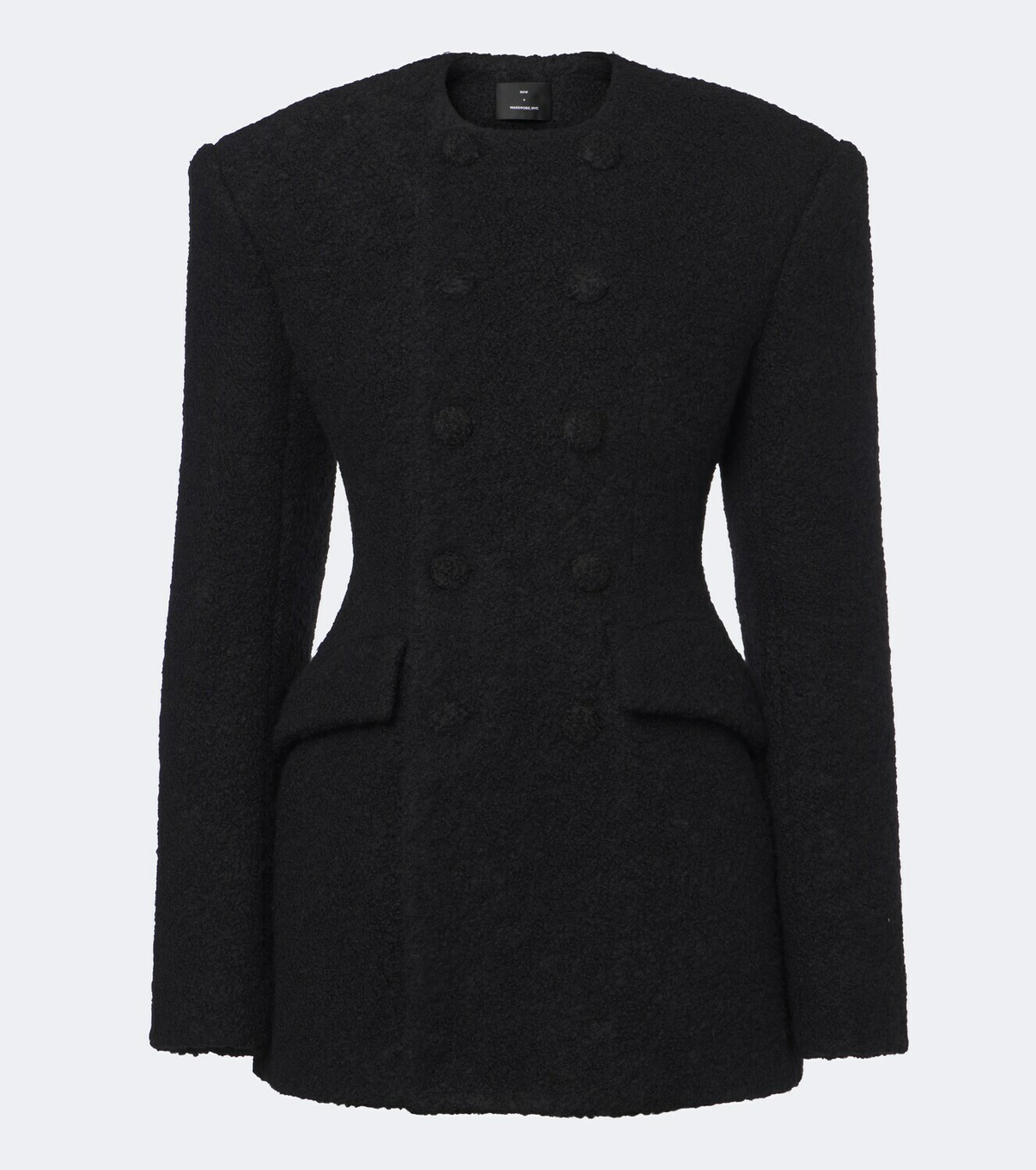 Wardrobe.NYC Alpaca and wool-blend bouclé blazer dress