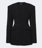 Wardrobe.NYC Alpaca and wool-blend bouclé blazer dress