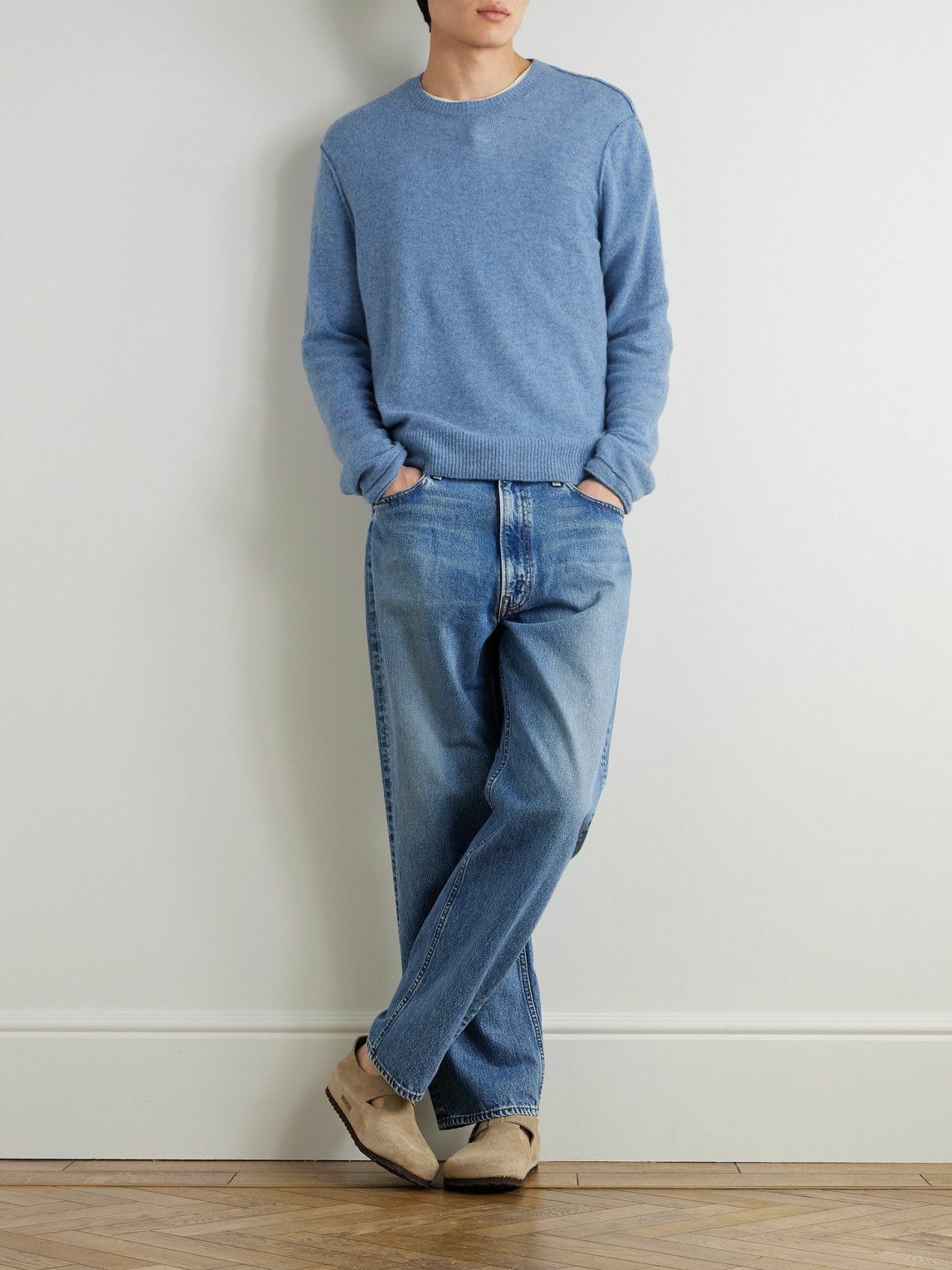 JAMES PERSE カシミヤセーター サックスブルーサイズ1 JAMES PERSE カシミヤセーター サックスブルーサイズ1 JAMES PERSE