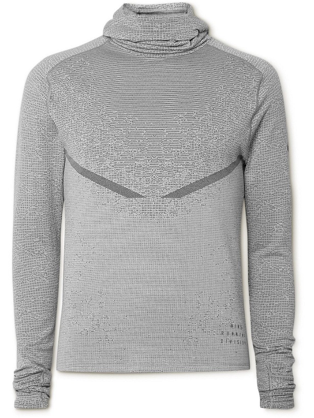 Photo: Nike Running - ADV Therma-FIT Hooded Top - Gray