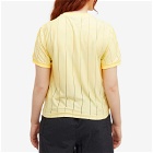 Adidas Women's 3 Stripe T-shirt in Almost Yellow