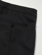 McQueen - Straight-Leg Wool-Twill Trousers - Black