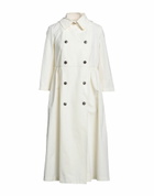 Alessia Santi Womens Overcoat & Trench Coat Ivory