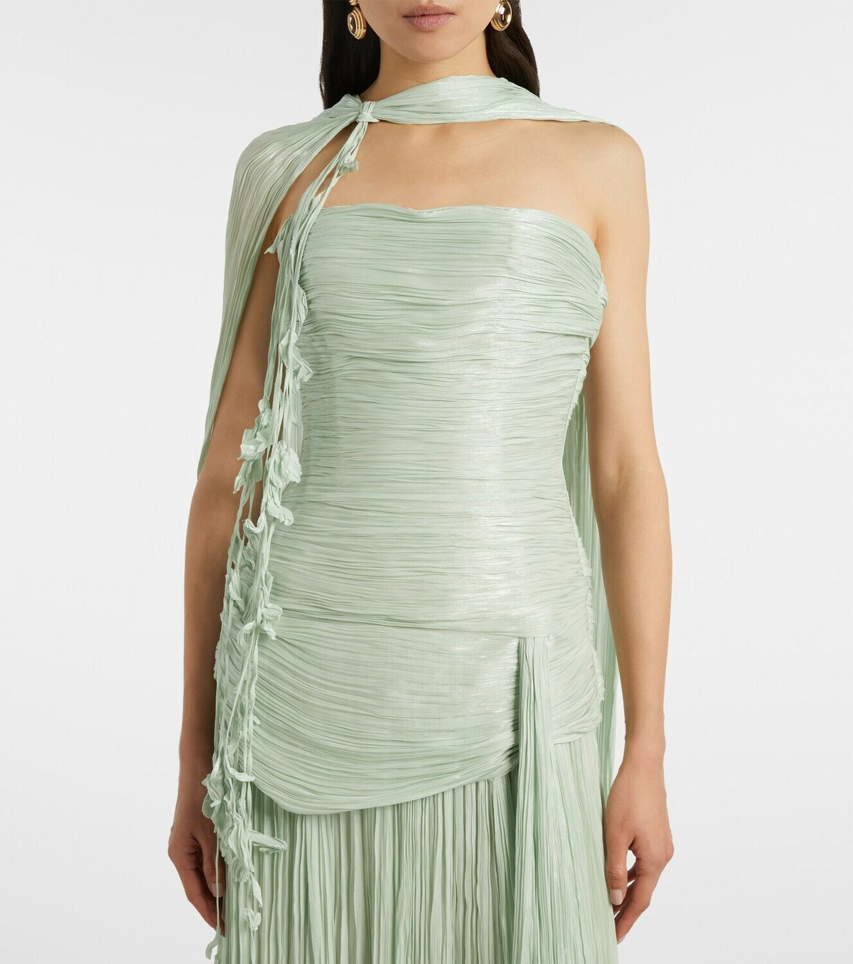 Marmar Halim Peplum ruched gown