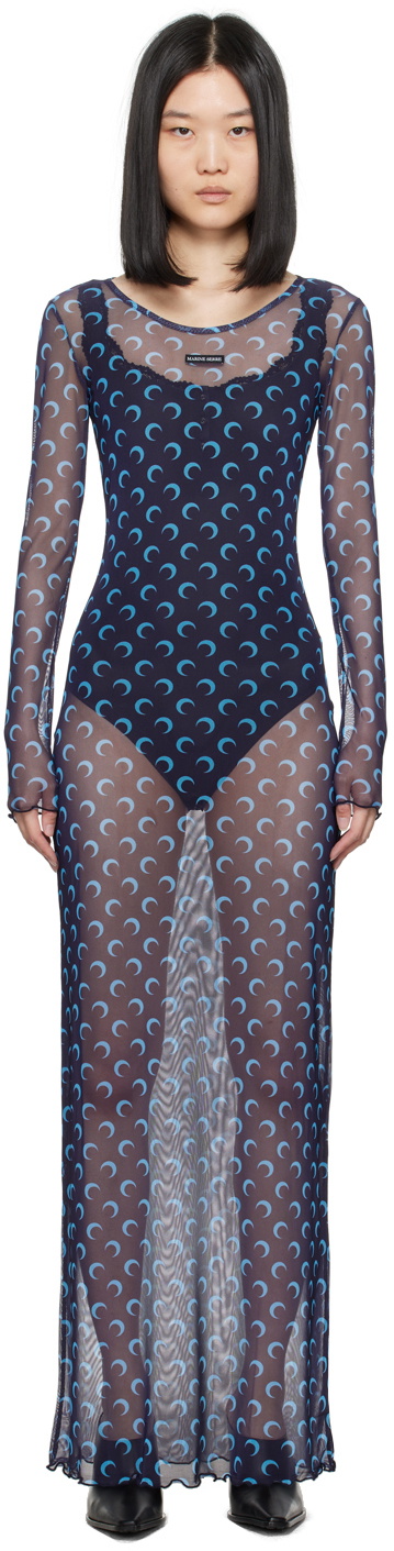marine serre mesh dress Moonogram mesh flock ruffles mini dress  Marine Serre