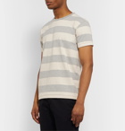 Velva Sheen - Striped Cotton-Jersey T-Shirt - Gray