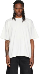 VETEMENTS Off-White Scribbled Logo Oversized T-shirt