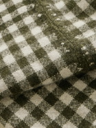 The Elder Statesman - Cigar Fringed Gingham Cashmere Throw