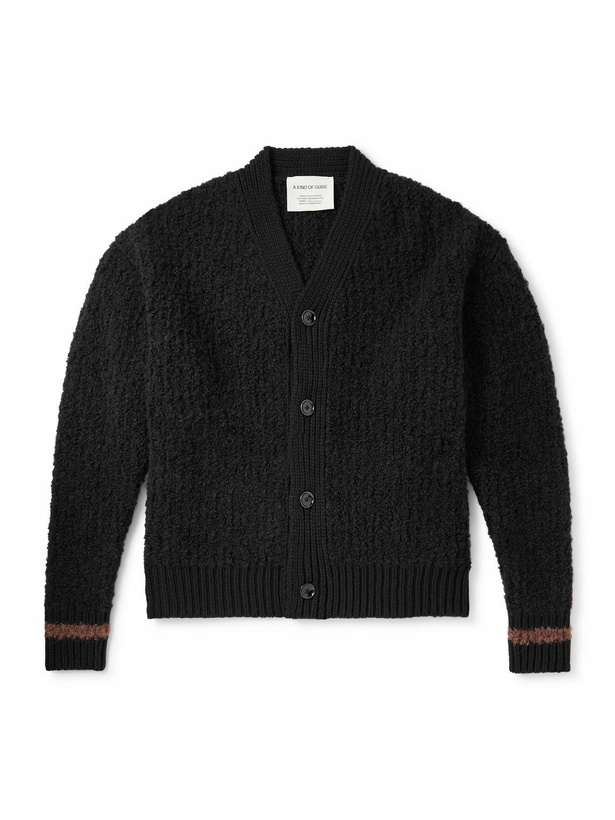 Photo: A Kind Of Guise - Ribbed-Knit Virgin Wool-Blend Cardigan - Black