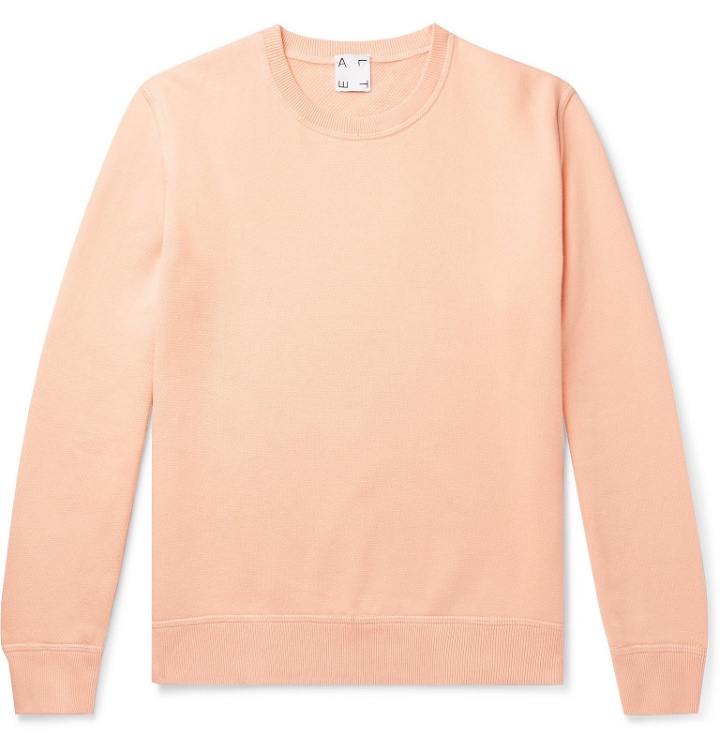 Photo: Altea - Loopback Cotton-Jersey Sweatshirt - Orange