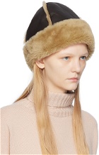 Cawley Brown Shearling Beanie