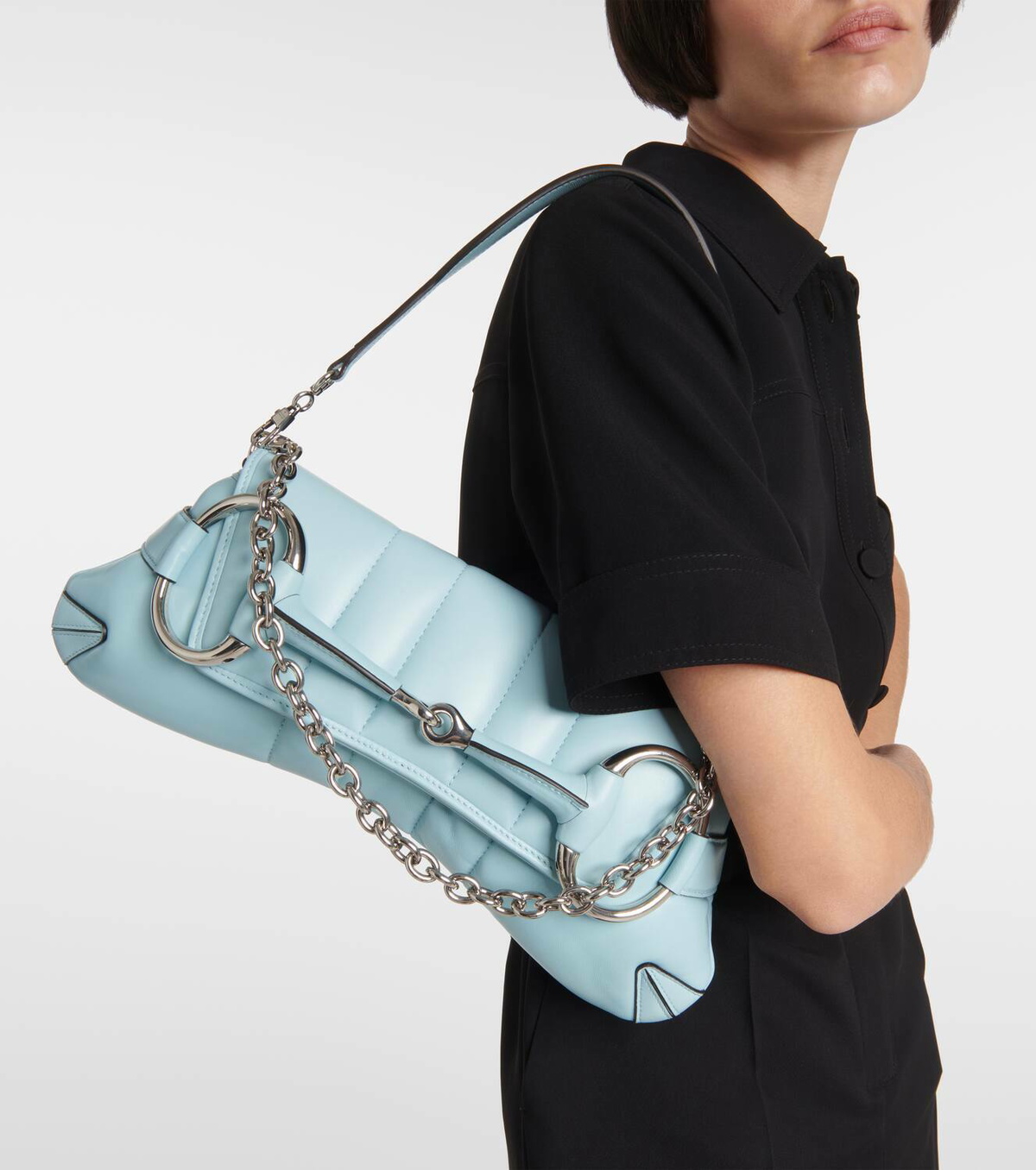 Gucci Gucci Horsebit Chain Medium leather shoulder bag Gucci