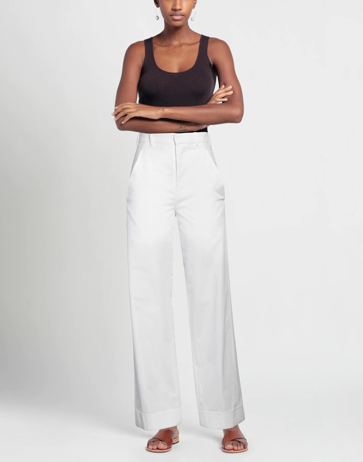 Ann Demeulemeester Womens Pants in White