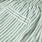 Tekla Fabrics Sleep Short in Clover Stripes