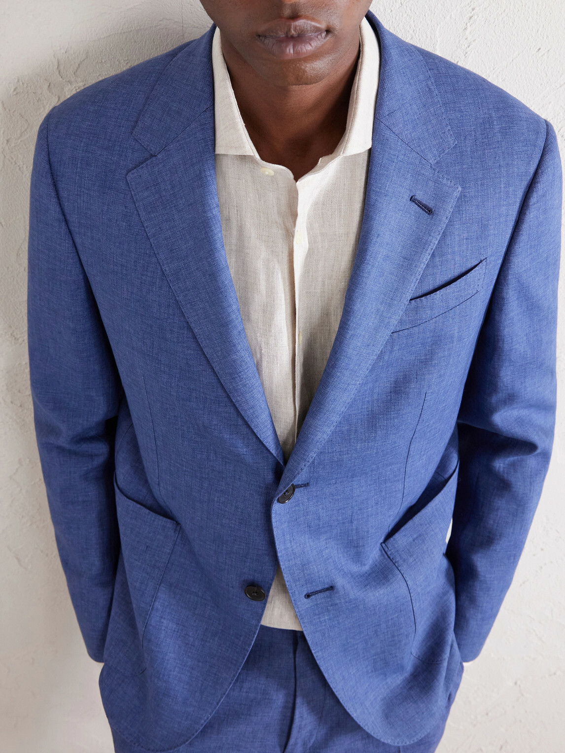 Zegna - Oasi Linen Suit Jacket - Blue