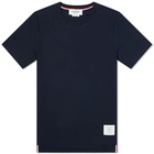 Thom Browne Men's Side Split Classic T-Shirt in Navy