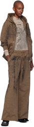 Feng Chen Wang Brown Trompe L'œil Sweatpants