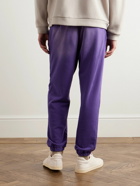 Barena - Tapered Garment-Dyed Cotton-Jersey Sweatpants - Purple