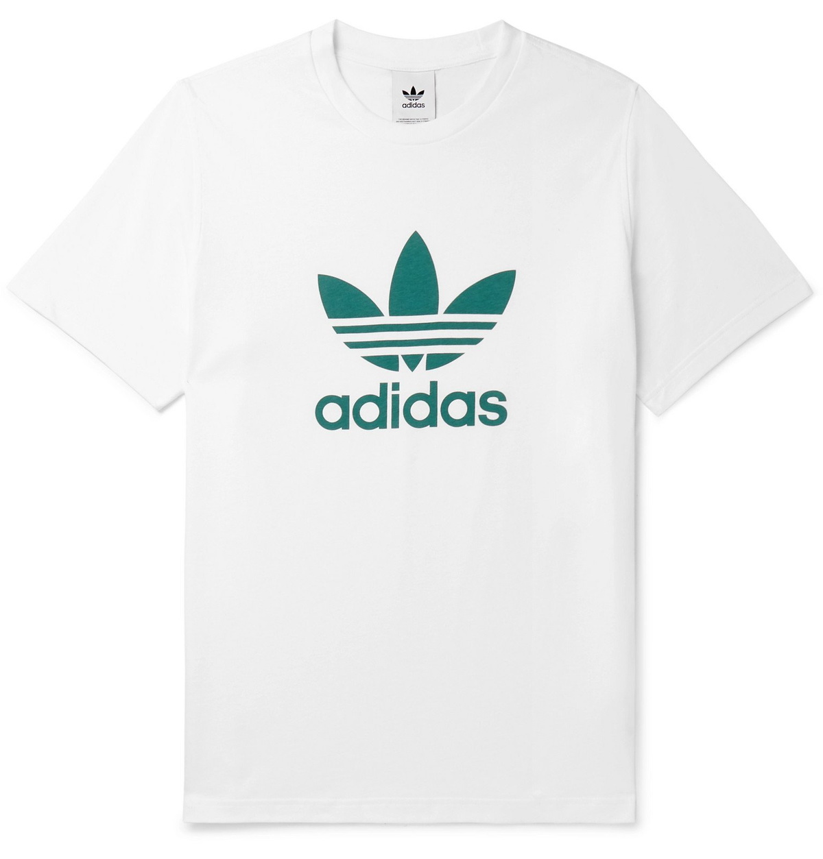 Adidas Originals Logo Print Cotton Jersey T Shirt White Adidas Adidas Originals Logo Print Cotton Jersey T Shirt White Adidas