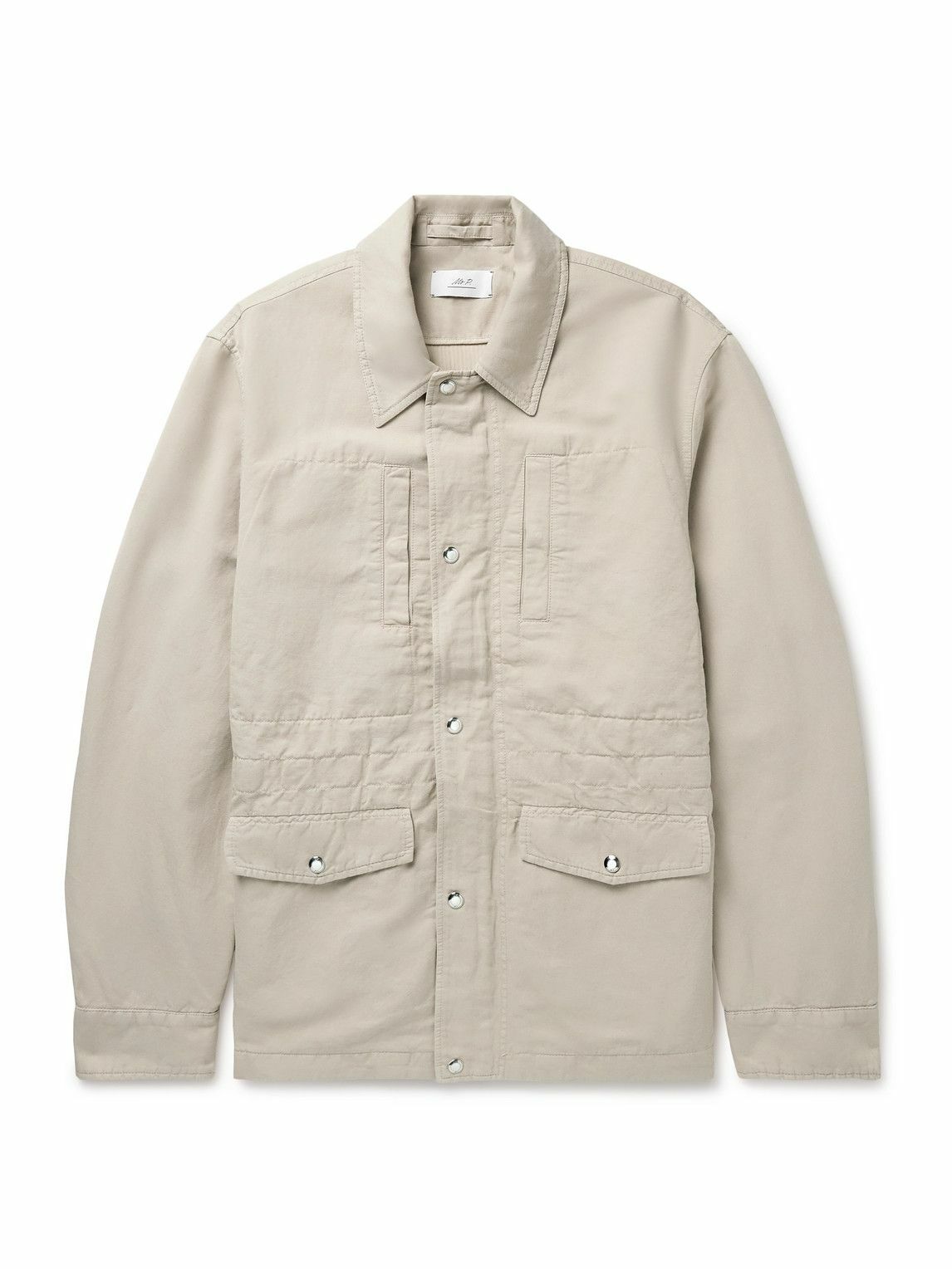 Mr P. - Cotton-Corduroy Blouson Jacket - Burgundy Mr P.