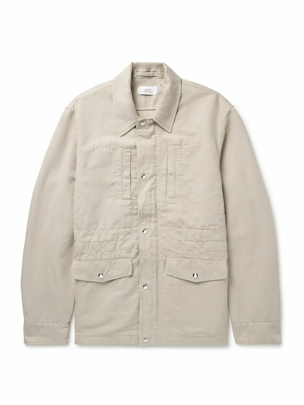 Photo: Mr P. - Cotton and Linen-Blend Twill Field Jacket - Neutrals