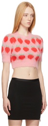 Ashley Williams SSENSE Exclusive Pink Strawberries Sweater