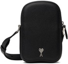 AMI Paris Black Paris Paris Vertical Camera Bag