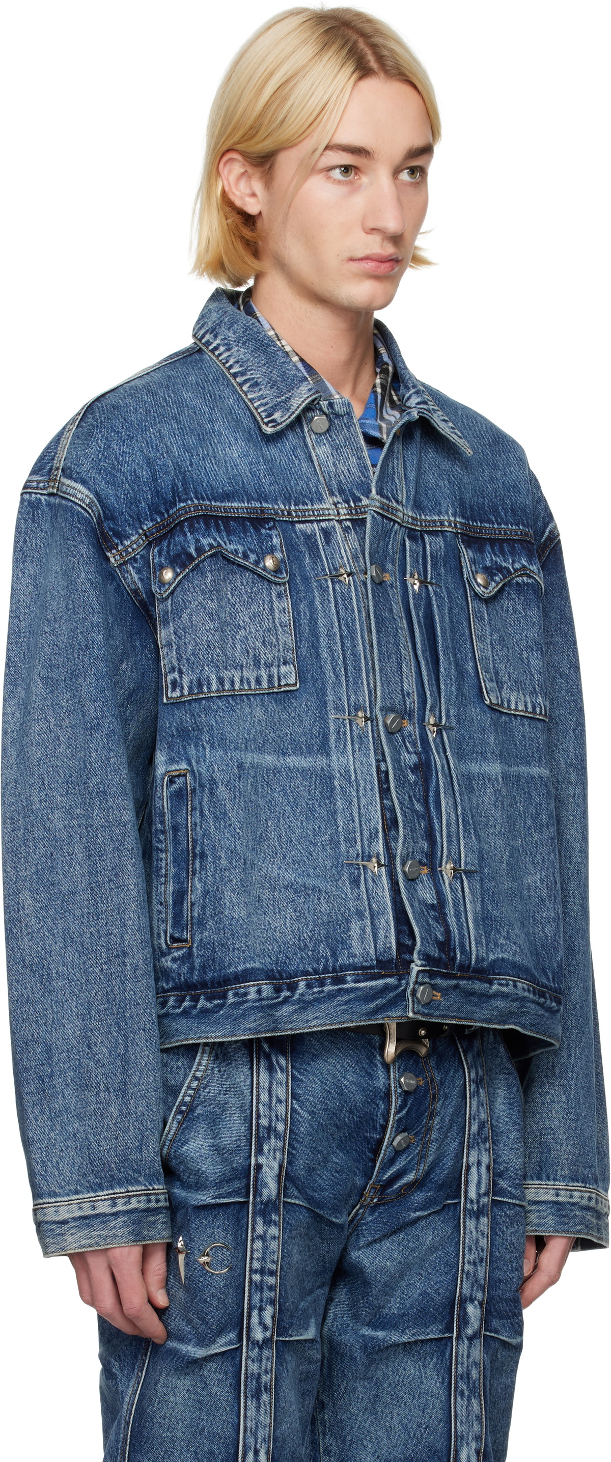 Thug Club Blue Claw Denim Jacket
