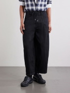 FrizmWORKS - Wide-Leg Cotton-Twill Trousers - Black