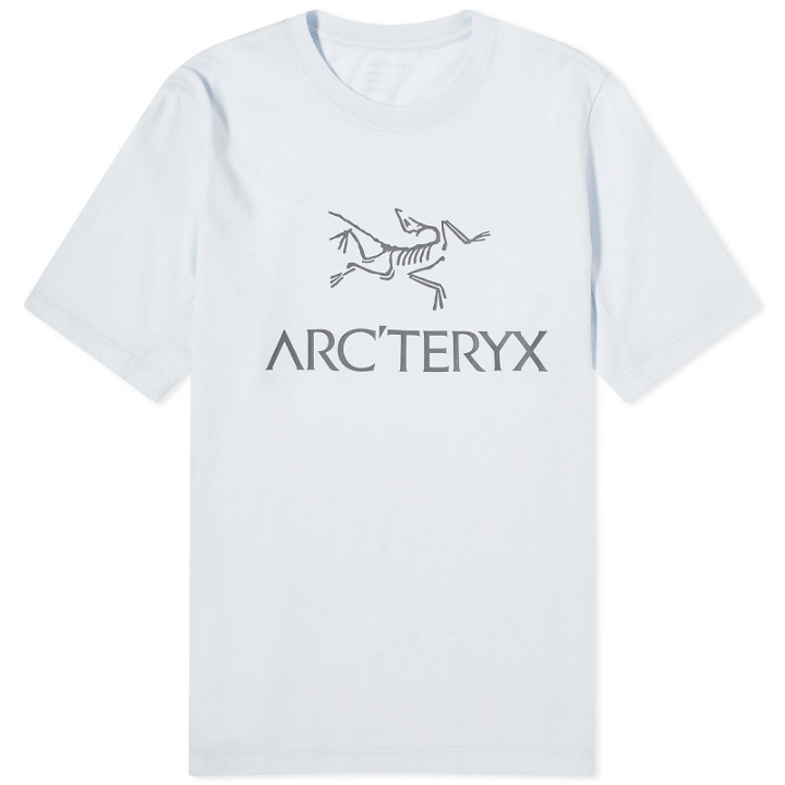 Photo: Arc'teryx Men's Arc'Word Logo T-Shirt in Daybreak
