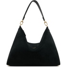 TOTEME Black Medium Bevel Suede Bag