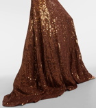 Jenny Packham Georgia sequined embellished gown